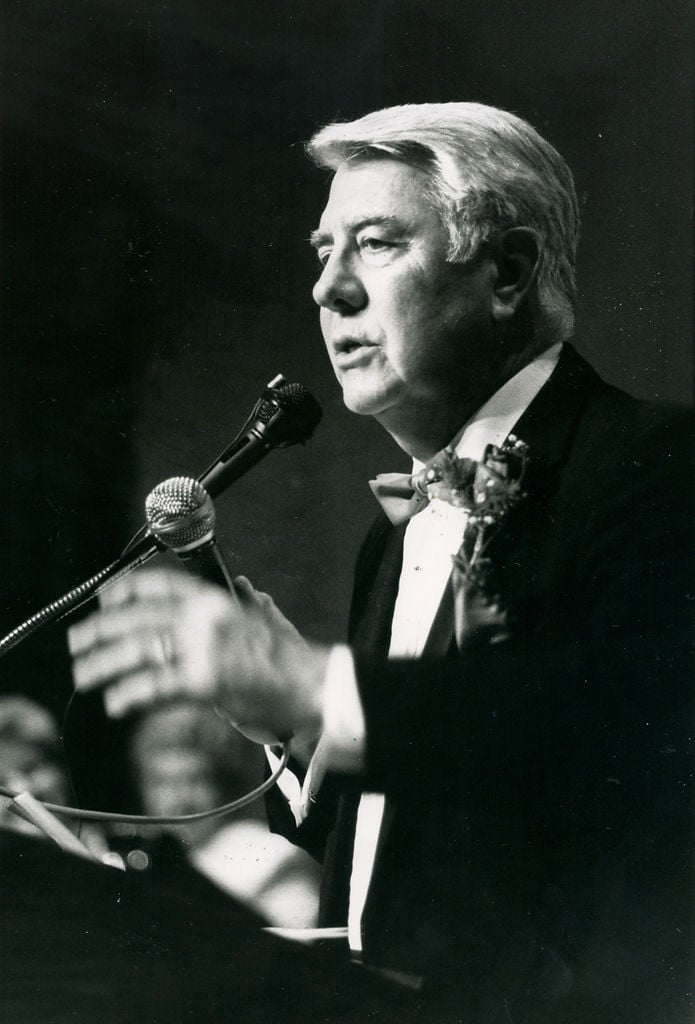 Mort Walker speaks at MU in 1992